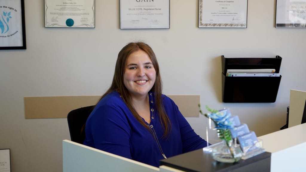 The front desk at PV MediSpa